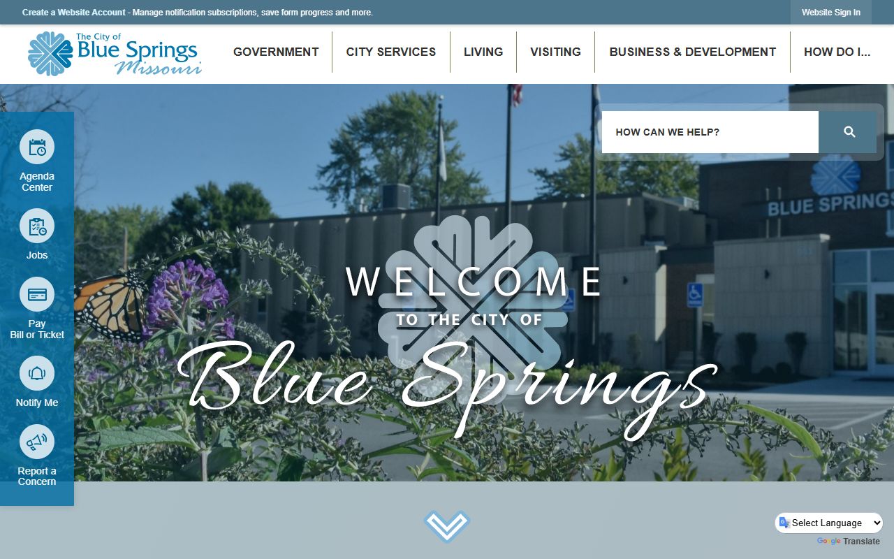 Blue Springs Police Department homepage for busted mugshots and arrest records
