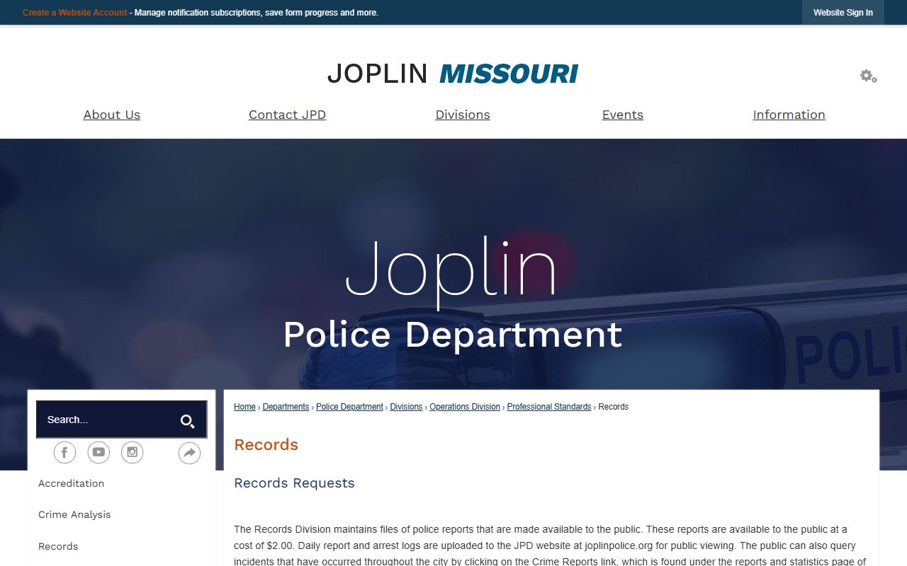 Jasper County Sheriff official website for arrest records and busted mugshots