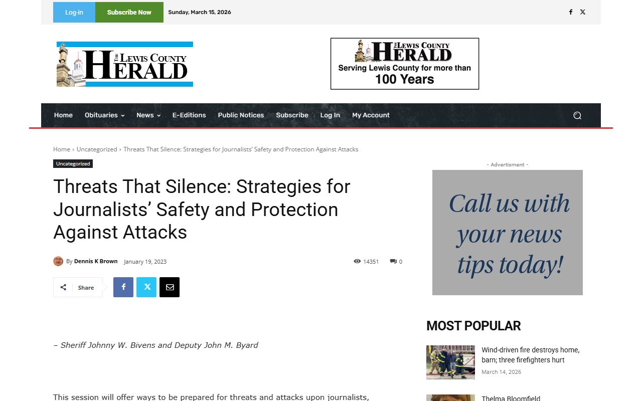 Lewis County Sheriff Office homepage for busted mugshots and arrest records