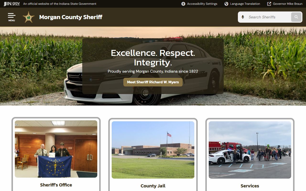 Morgan County Sheriff Office homepage for busted mugshots and arrest records